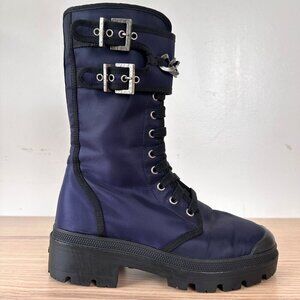 Madison Maison x Palladium Ranger Boot Women Sz 6 Vegan Navy RARE 90's $495